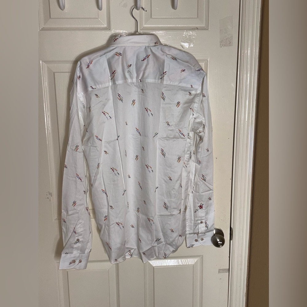 Eight X Modern Classic Button Down Shirt Color White Size XXL​​​ - Picture 7 of 11